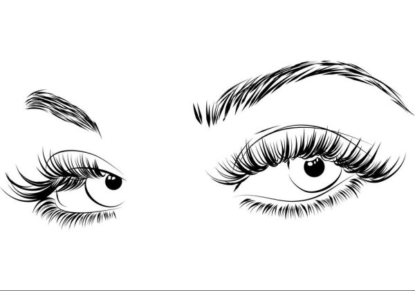 Ресницы вектор