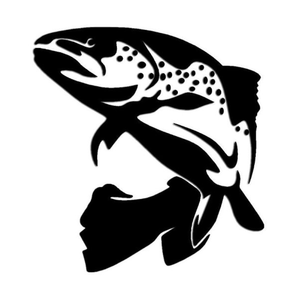 Лосось силуэт