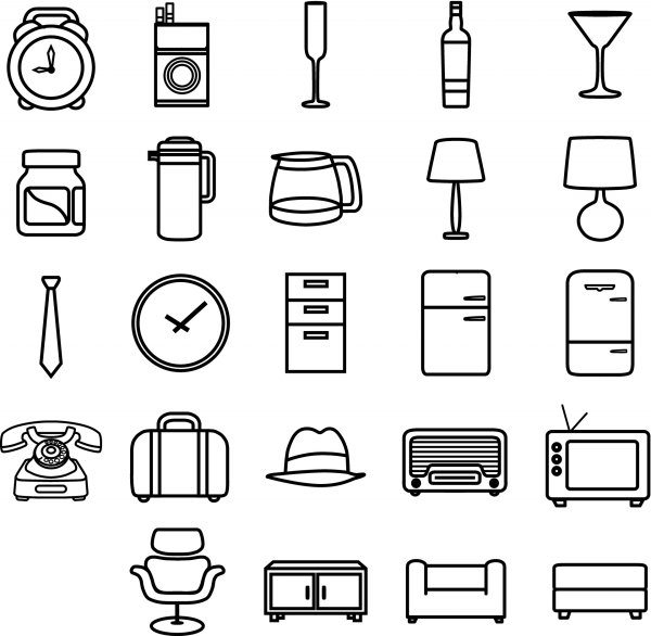 Нарисованная бытовая техника