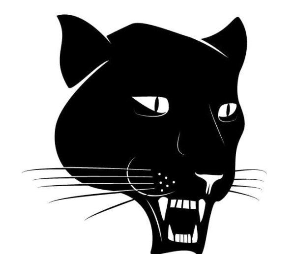 Пума силуэт вектор