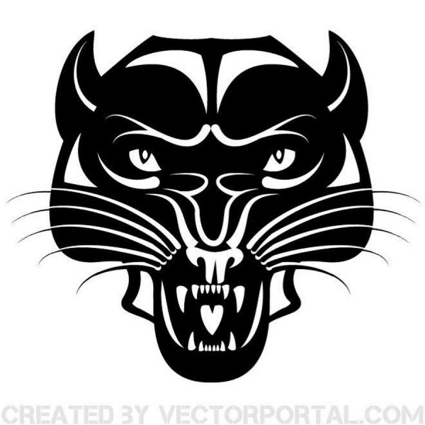 Дикая кошка вектор