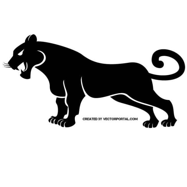 Силуэты хищных животных