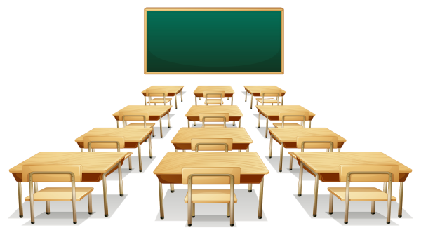 Школьная парта на фоне класса