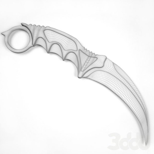 Нож керамбит чертеж стэндофф 2