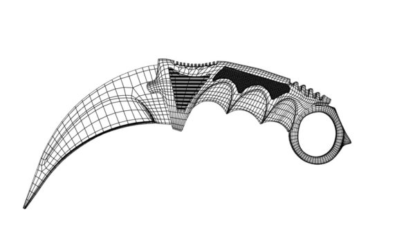 Нож керамбит из стандофф 2 чертеж