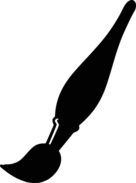 Кисть силуэт