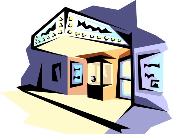 Театр здание вектор