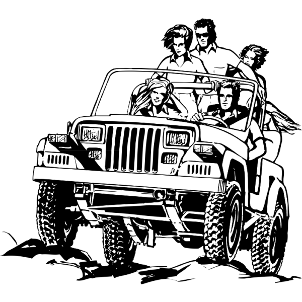 С наклейками Джипы