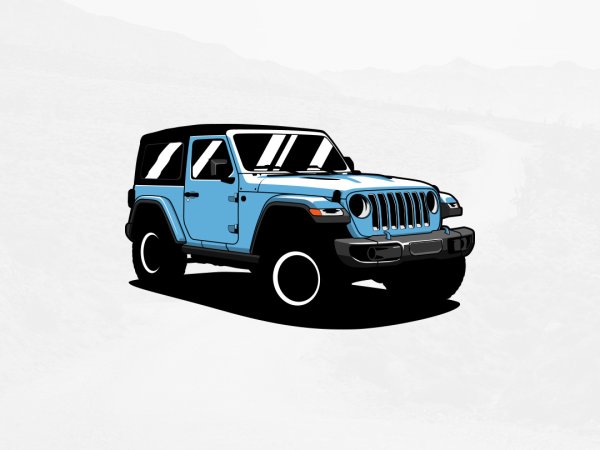 Jeep TJ Wrangler вектор