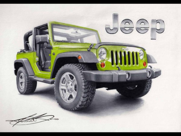 Jeep Wrangler drawing