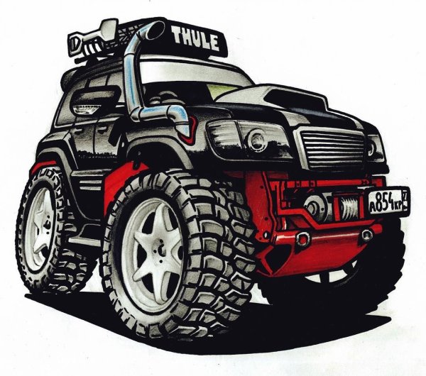 Внедорожник иллюстрация