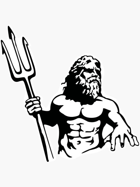 Нептун Бог морей векторные изображения