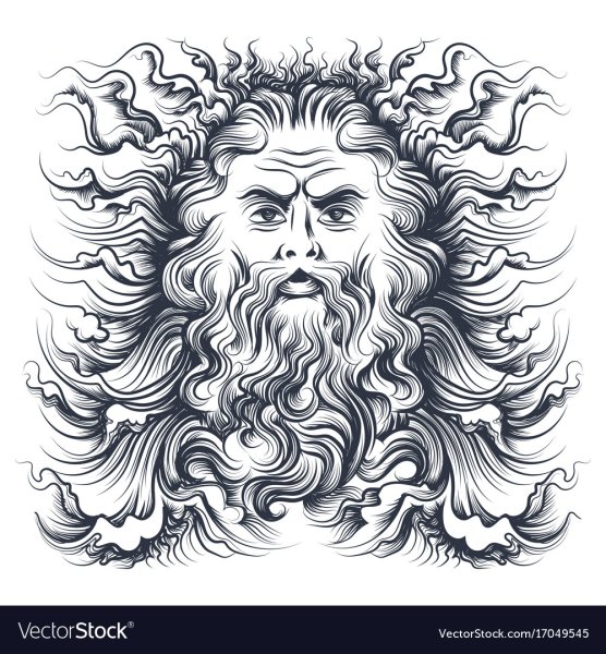 Нептун Бог Графика