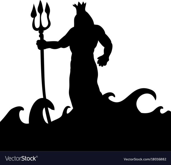 Посейдон силуэт