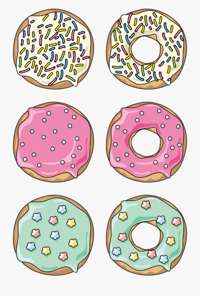 Наклейки пончики