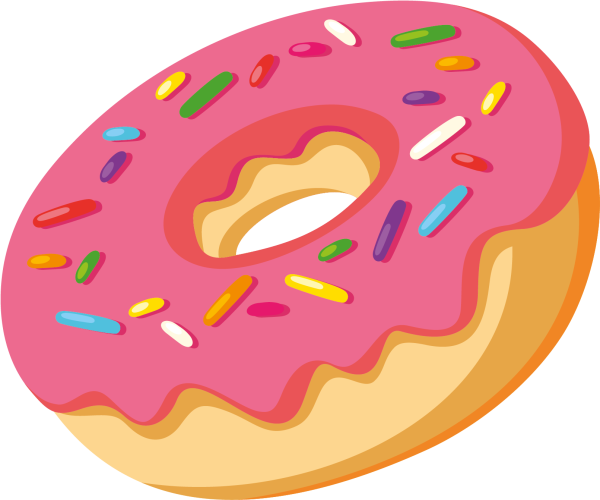 Пончик без фона