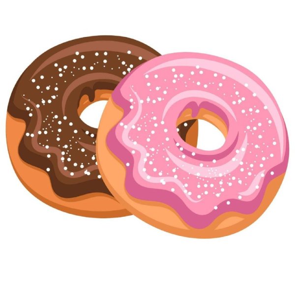 Мультяшный пончик