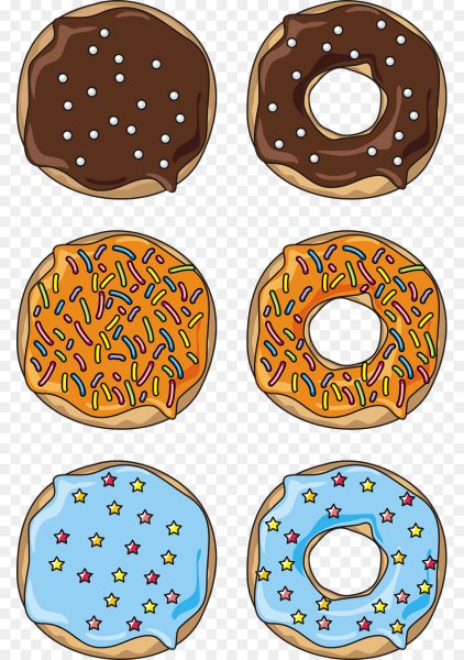 Наклейки пончики