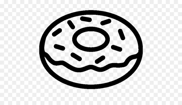 Пончик черно белый