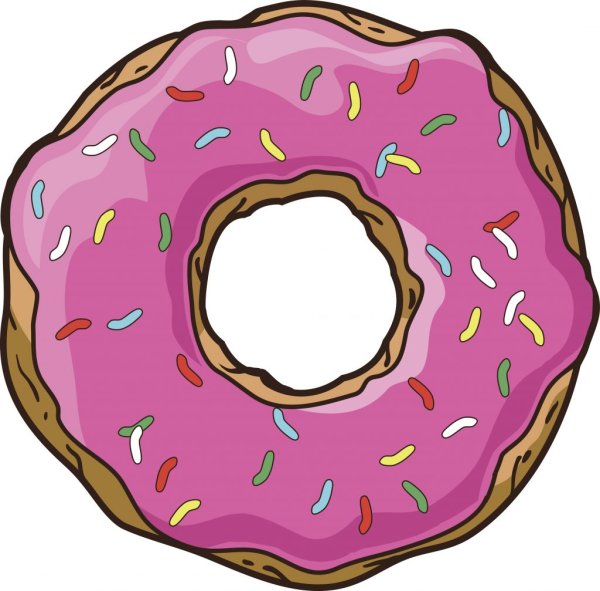 Откусанный пончик