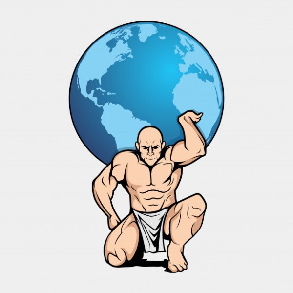 Атлант рисунок