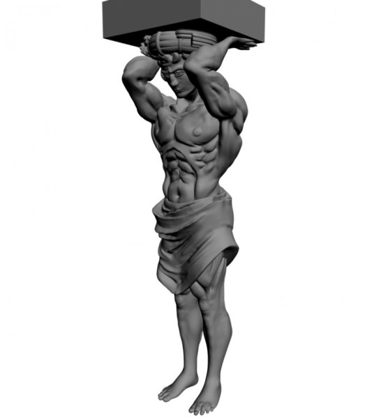 Атланты силуэт