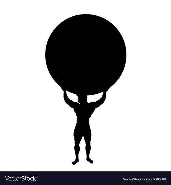 Атлант силуэт