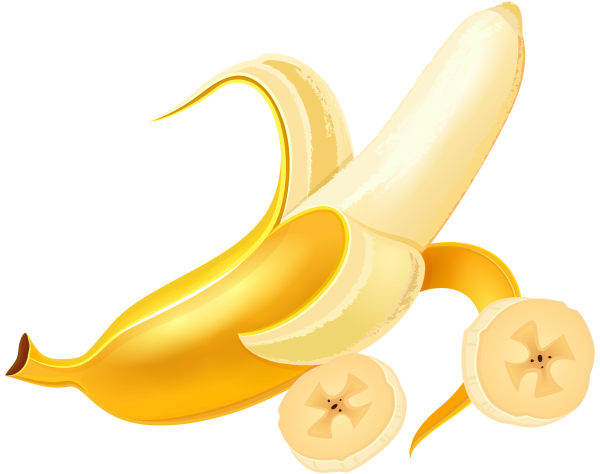 Банан и яблоко вектор