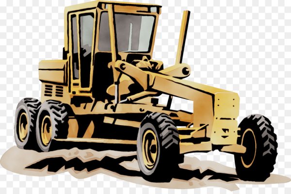 Трактор с грейдером