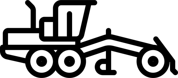 Автогрейдер силуэт
