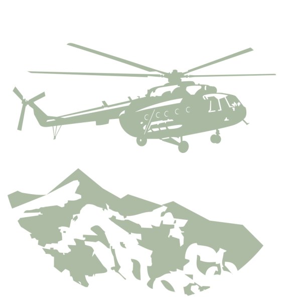 Афганец вертолет вектор ми8