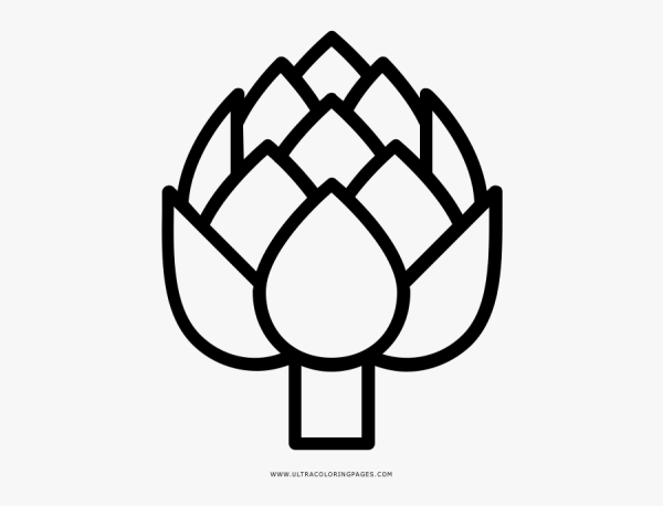 Артишок трафарет