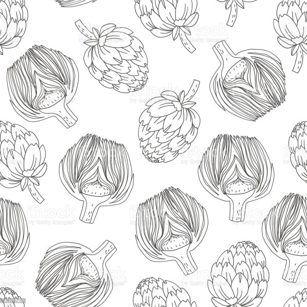 Артишок вектор паттерн