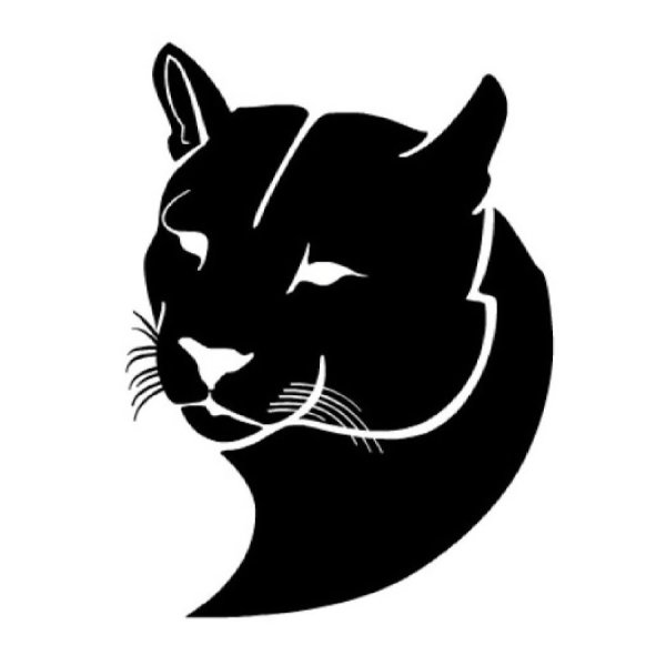 Силуэт головы пантеры