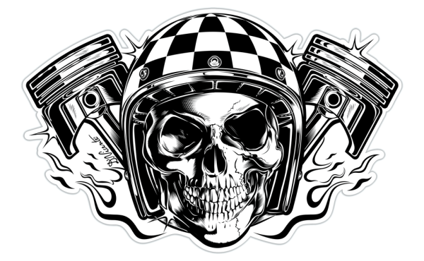 Череп с поршнями