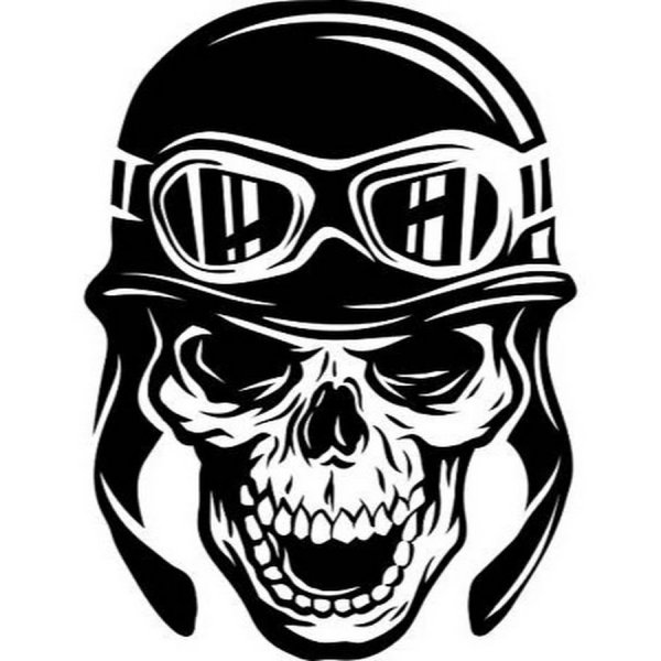 Наклейка байкер