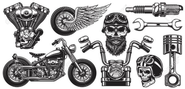 Байкерские узоры