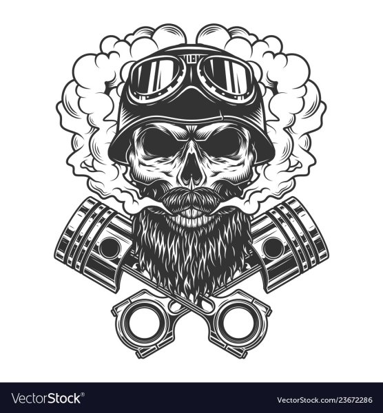 Череп байкер