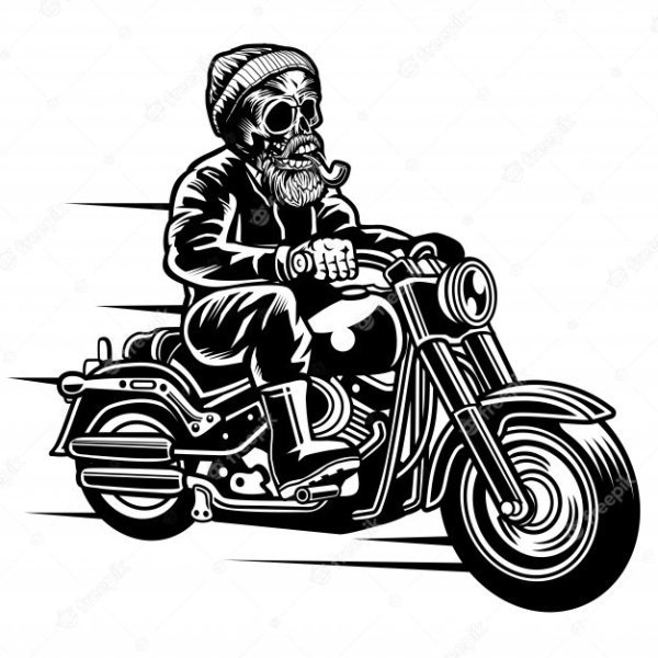 Векторный байкер