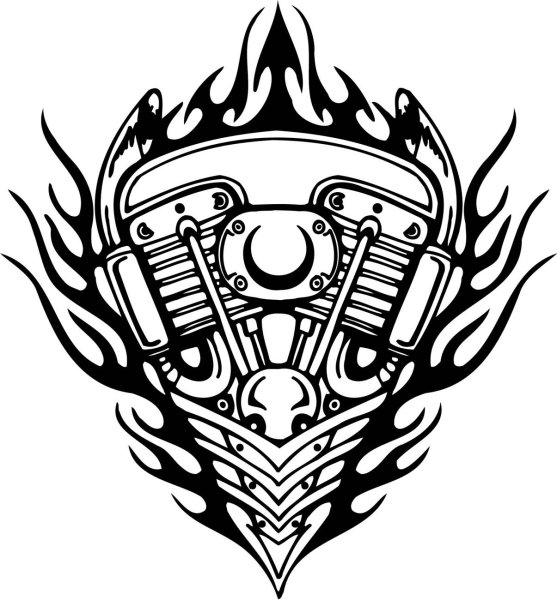 Байкерские тату эскизы