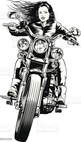 Байкер эскиз