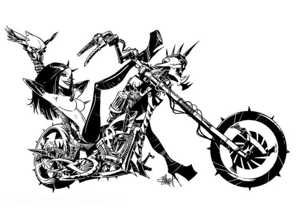 Тату для мотоциклистов эскизы