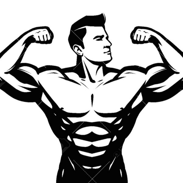 Силуэт сильного мужчины