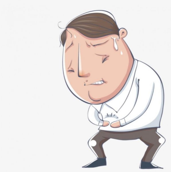 Больной человек вектор