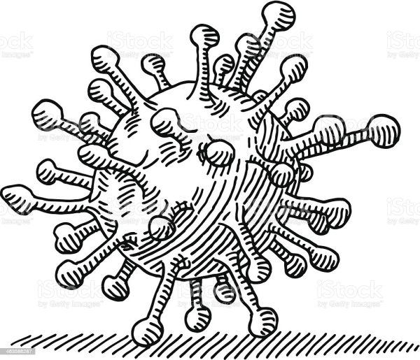 Вирус черно белый