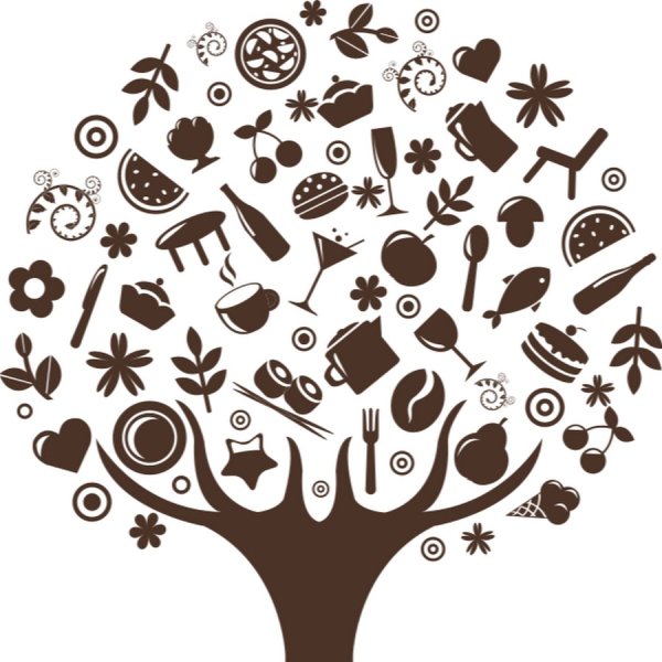 Декоративное дерево вектор