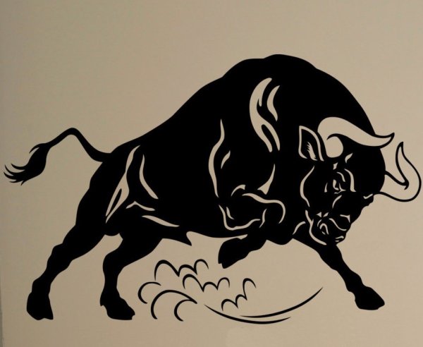 Изображение быка стилизованное