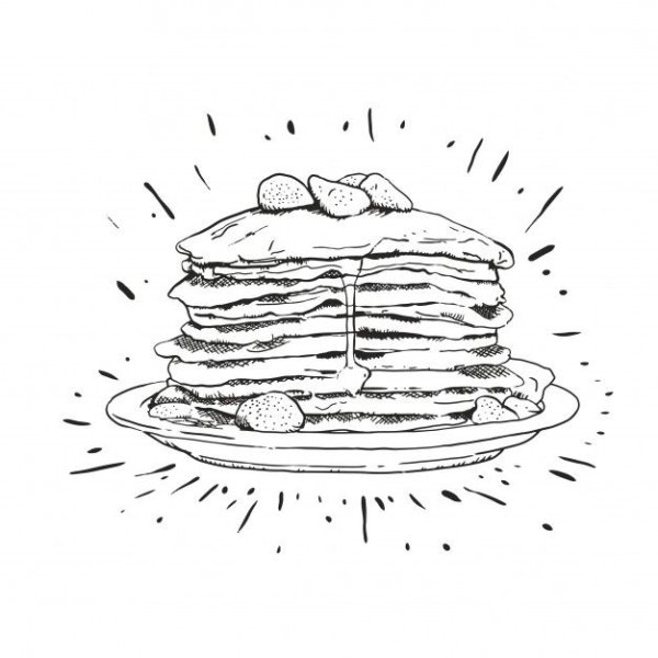 Блины вектор