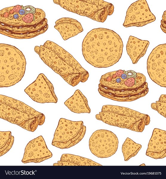 Блины векторный паттерн