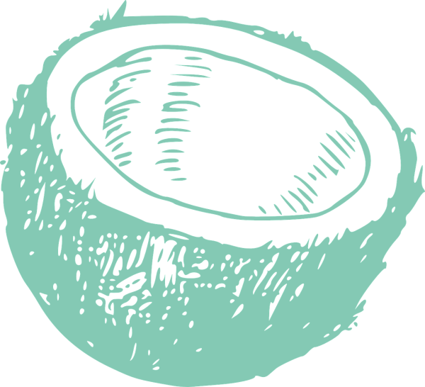 Кокос раскраска